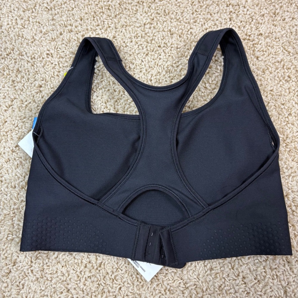 Champion NWT Wom Med Black Absolute Shape Compression Sports Bra Removable Shape - Picture 2 of 5